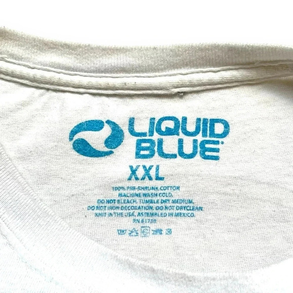 Vintage 2000 Liquid Blue Grateful Dead Graphic T-Shirt - Picture 2 of 4